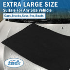 Professional Large Microfiber Car Drying Towels 2 Pack, Lint Free, Scratch Free, Highly Absorbent Drying Towel for Cars, SUVs, RVs, Trucks, and Boats,31" x 24", Black