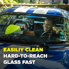 99050 Reach & Clean Glass Windshield Cleaner Tool Combo Kit with Premium Spray Glass Cleaner, Extendable Handle, (2) Reusable Quick Change Microfibers, and Storage Bag