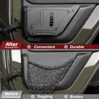 Metal Rear Door Pocket Storage Box for Jeep Wrangler JK JKU（2007-2017）, Accessories Car Door Organizer Storage Large Capacity,2PCS