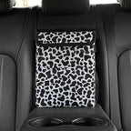 AOKJOY Car garbage can with lid Leak Proof Vehicle Trash Can 3 Storage Pockets Hanging Waterproof car trash bag for suv cow