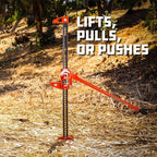 Powerbuilt 8-Inch Ratcheting Off Road Utility Farm Jack, 3 Ton (6,000 lb) Capacity Utility High Lift Farm Jack, Lift Range: 5-1/4" to 34-1/2", for Tractor Truck SUV -647587