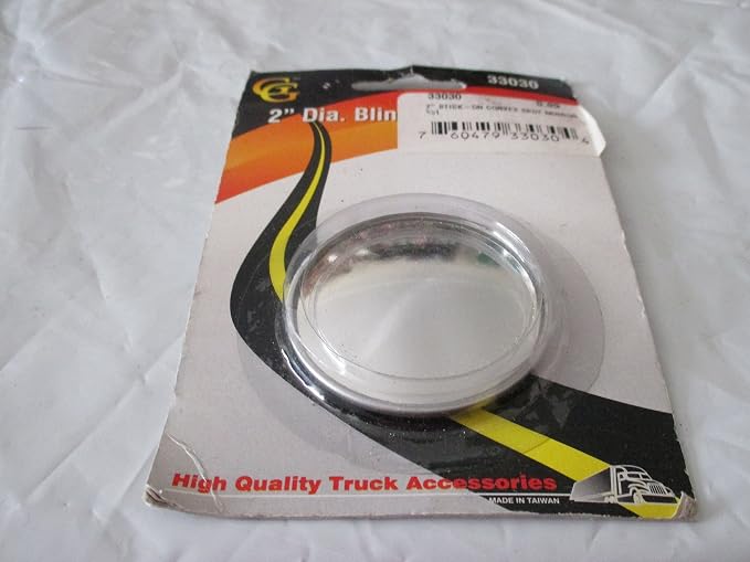 33030 2” Round Stick-on Convex Spot Mirror for Trucks, Buses, Utility Vehicles and more