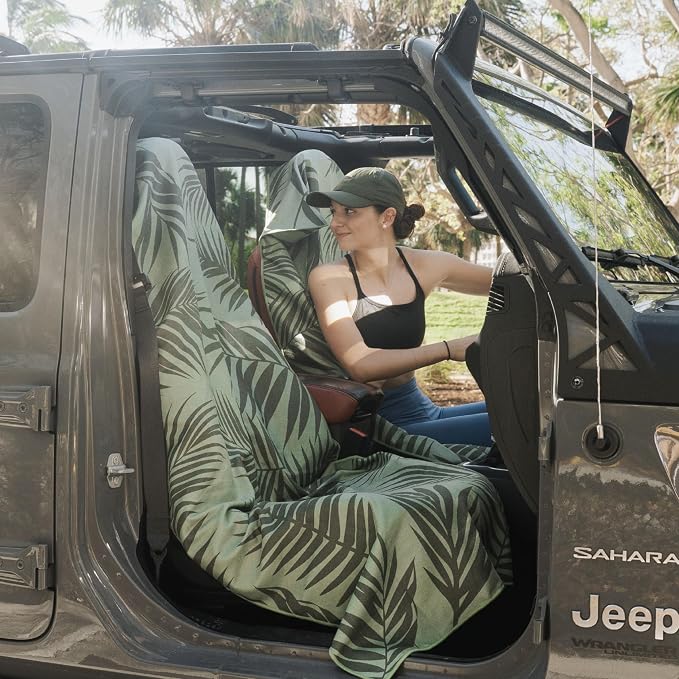 Athletic Running Towel, Full-Sized, Car Seat Cover - Performance Microfiber (Garden of Races Past)