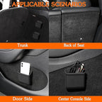 for Tesla Model 3 Model Y Accessories Center Console Organizer Tray Storage Box Cell Phone Pocket Silicone Hook Bag Sunglasses Holder Coin Case for Flocking
