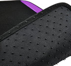 Jelly Waterproof Universal Fit Car Floor Mats, Girly Car Carpet Mats with Anti-Slip Nibbs Backing & Driver Heel Pad Fit for SUV, Vans, sedans, Trucks,Cute car mats of 4pcs for Women (Purple)