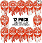 Car Fresheners, Hanging Air Fresheners - Signature Scent for Cars, Trucks, SUVs, RVs, Home, Office, Work, Dorm Room, & More - 12 Pack