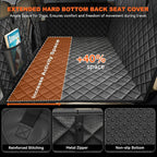 Back Seat Extender for Dogs, Non-Slip Dog Car Seat Cover for Back Seat with Hard Bottom, Durable Pet Car Backseat Cover, Waterproof Dog Hammock for Car SUV Truck