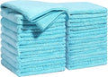 Microfiber Cleaning Cloths Cyan, 11.8" x 11.8" Kitchen Towels – Reusable Cleaning Rags, Lint-Free, Super Absorbent Cleaning Cloths for Kitchen, Car, and Household Cleaning