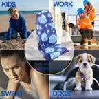Waterproof Car Seat Cover for Front Seats, Protector for Cars SUVs Trucks, Sweat Towel Seat Covers Bucket for Gym,Workout,Beach,Hiking,Running (Conch Shells Starfish, 1PC)