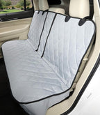 Dog Seat Cover for Back Seat, Heavy Duty Waterproof Rear Seat Protector for Large Trucks, SUVs, Cars - Fits 60/40 Split Bench with Middle Seat Belt, Non-Slip Backseat Cover (Extra Large, Grey)