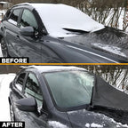 Windshield Cover for Ice and Snow - Universal Fit for Car, SUV, Truck, Heavy Duty 600D Oxford Fabric Frost Protector for Ice & Sleet, Includes Anti-Theft Straps, Medium (69"x42")