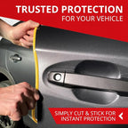 Car Door Edge Protector – Universal DIY Edge Trim to Prevent Scratches & Dings – Flexible Adhesive Molding Trim for Cars, Trucks & SUVs (10 Ft - Yellow)