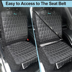 Front Seat Covers for Cars,Waterproof Car Seat Protector with Side Flaps 600D Fabric Front Seat Dog Cover for Trucks Vans SUVs Sedans, Non Slip Scratch Proof Seat Covers for Dogs in Car