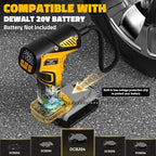 150PSI Tire Inflator Portable Air Compressor: Cordless Air Pump Compatible with Dewalt 20V Battery - Car Tire Pump with Digital Pressure Gauge & LED Light for Auto, Motorcycles (Tool Only)
