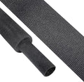 Heat Shrink Braided Sleeving, 2:1 Ratio Shrinkable Fabric Tubing Sleeve Abrasion Protection Cable Wire Sheath (1-1/8"-15ft)