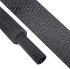 Heat Shrink Braided Sleeving, 2:1 Ratio Shrinkable Fabric Tubing Sleeve Abrasion Protection Cable Wire Sheath (1-1/8"-15ft)