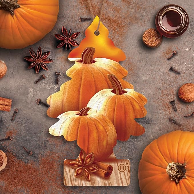 Car Air Freshener | Hanging Tree Provides Long Lasting Scent for Auto and Home | Warm Pumpkin Spice, 24 Air Fresheners