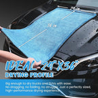 PUGPIU 1400GSM Large Microfiber Car Drying Towel Detailing 24"x36" | XL Super Absorbent Microfiber Towels - Edgeless with Twisted Loop - No Lint Streak for SUV Truck Car Detailing (Blue)