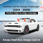 Windshield Sunshade Compatible for Dodge Challenger 2015-2023 2024 2025, Sun Visor for Front Windshield & Window Sun Shade Cover, UV Heat Blocker & Protector, Car Accessories