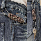 Paracord Keychain Carabiner Clip, D Ring Lanyard Hanger Stroller Hook for Water Bottle, Key, Backpacks, Men, Women