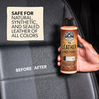 Leather Cleaner and Conditioner Detailing Kit - Leather Care Kit For Natural, Synthetic, Faux, Pleather, and More for Car Interiors, Apparel, Furniture, Boots & Accessories - 9 Items