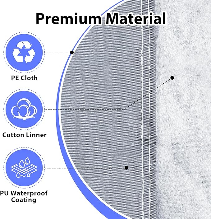 Half Car Cover Sedan, Top Cover for Snow with Cotton Liner, Hail Protector Car Cover Waterproof All Weather for Snow, Sun,Rain,Dust,Fit Compact/Small Sedan M