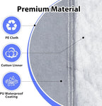 Half Car Cover SUV, Top Cover for Windshield & Sunroof Protection with Cotton Liner, Hail Protector Car Cover Waterproof All Weather for Snow, Sun,Rain,Dust,Size M
