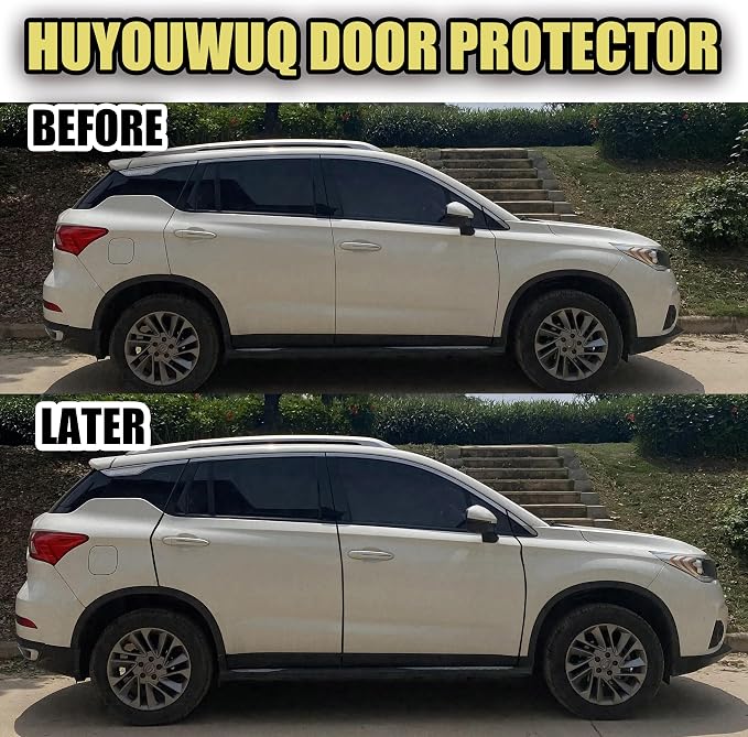 Door Protector Car Door Protector Edge Guards Car Door Edge Guards Adhesive Free Universal for Cars, Trucks, Suvs, Suvs and Most Car Door Panels (White, 33Ft（10M）)