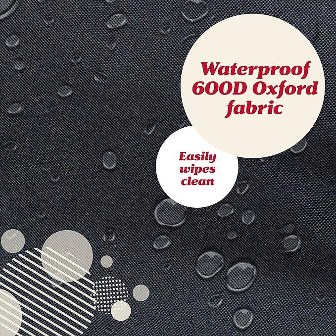 Heavy Duty Kick Mats (2 Pk) - Back Seat Protector, Sag Proof, Waterproof, Car Back Seat Cover for Kids Who Make Big Messes, 3 Reinforced Storage Pockets, Premium Oxford Fabric (Gray)