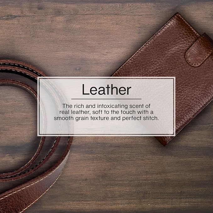 Car Air Freshener | Hanging Paper Tree for Home or Car | Leather | 3 Pack