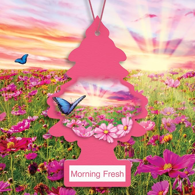 Car Air Freshener | Hanging Tree Provides Long Lasting Scent for Auto and Home | 24 Air Fresheners |Morning Fresh