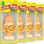 Car Air Freshener | Hanging Tree Provides Long Lasting Scent for Auto and Home | 24 Air Fresheners |Peach Ginger Spritz