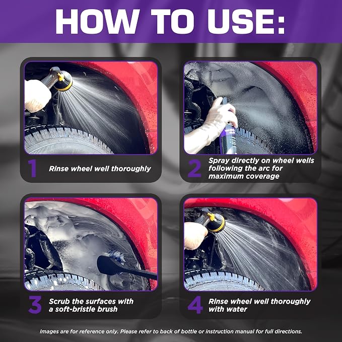 120257 Wheel Well Cleaner, High Foaming Deep Cleaning Formula to Remove Mud, Grime, Road Salt Buildup & More