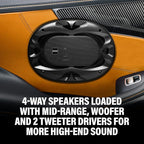CH6940B Chaos Exxtreme Series 6 x 9 Inch Car Door Speakers - 500 Watts Max (per Pair), Coaxial, 4 Way, Full Range, 4 Ohms, Sold in Pairs, Bocinas para Carro
