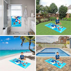 Kids Super Soft Cotton Beach Towel,58 in x 28 in,Sonic The Hedgehog,(Pack of 2)