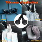 1 Pack Cowboy Hat Hanger for Car, Magnetic Hat Holder for Truck, Jeep, SUV, Headrest Hook Organizer for Caps, Keys, Sunglasses, Bags (Black) (1)