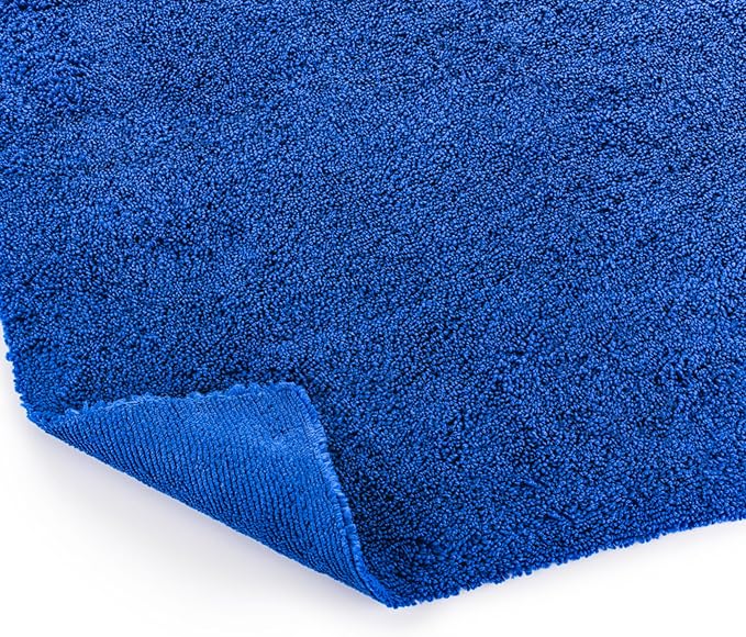 Creature Edgeless Auto Detailing Towels (10-Pack) Professional 70/30 Blend, Dual-Pile Plush Microfiber, Buffing & Polishing, 420gsm, 16in x 16in, Royal Blue