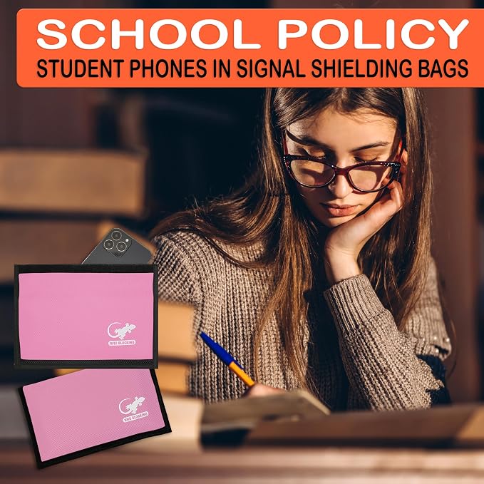Faraday Shielding Pouch for Phones, Key Fobs & RFID Cards – Privacy Storage Sleeve for Travel, Home & Everyday Device Organization - LIGHT PINK