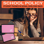 Faraday Shielding Pouch for Phones, Key Fobs & RFID Cards – Privacy Storage Sleeve for Travel, Home & Everyday Device Organization - LIGHT PINK