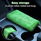 Microfiber Towels for Cars, 35.4" x 23.6" Car Drying Towel, Green Reusable Car Towel, Quick Drying Car Microfiber Cleaning Cloth for RVs, SUVs, Trucks