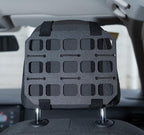 Car Headrest Organizer MOLLE Panel for Vehicle Seat Back EDC Pouch Tool Holster Bag Gadget Holder Backpack Insert Panel Tactical Gear Rack Truck Equipment Plate Modular Storage Shelf