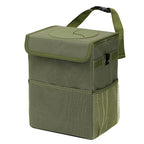 AOKJOY Car Garbage can with lid Leak Proof Vehicle Trash Can 3 Storage Pockets Hanging Waterproof car Trash Bag for SUV Green