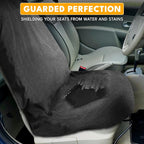 Car Seat Cover Sweat Towel – Waterproof Universal Seat Protector for Gym, Workout, Swimming, Camping & Dog Travel – Washable Car Seat Cover for Cars, Trucks, SUVs & Vans – Black 29" x 55.5"