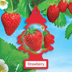Car Air Freshener I Hanging Tree Provides Long Lasting Scent for Auto or Home I Strawberry, 6-Packs (4 Count)