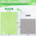 Sage Green Microfiber Cleaning Cloth -Pack of 12, Highly Absorbent Cleaning Rags, 16"X12" All Purpose Cleaning Towels for Housekeeping, Kitchen, Car, Lint Free and Reusable Microfiber Towels