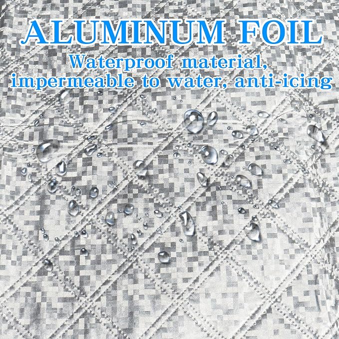 Car Front Windshield Cover Shade, 66.9"×17.7" Windshield Snow Cover for Fallen Leaf Dust and Snow, Universal Windshield Protector for All Seasons(Silver)