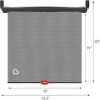 Brica Sun Safety Car Window Shade with Heat Alert, Helps Block UVA/UVB Rays, 2 Pack, Black