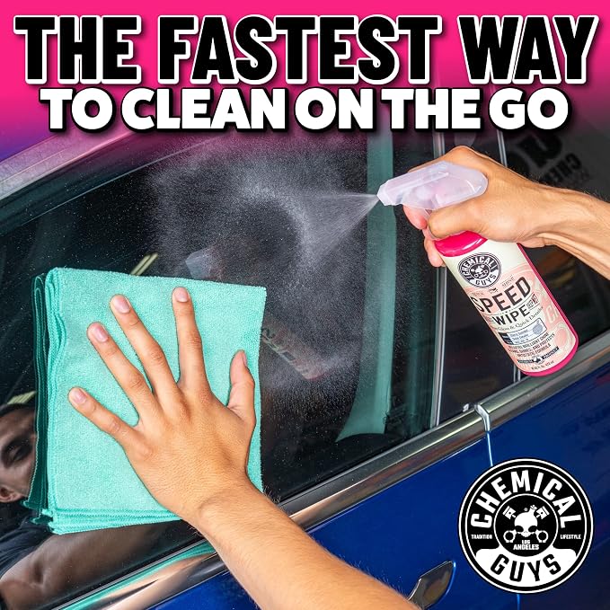 Speed Wipe Quick Detailer - High Gloss, Streak-Free Shine, Detail Spray for Cars, Trucks, Motorcycles, RVs, and More, Safe on Paint, Glass, Wheels, and Trim, Cherry Scent, 16 fl oz