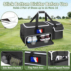 2 Layer Golf Trunk Organizer with Bottom Shoe Space, Golf Car Locker for Men & Women, Holds 2-3 Shoes, Balls, Tees, Cap, Gloves and Clothes (Patenting Design)
