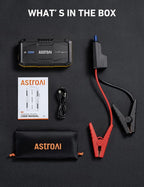 S8 Car Battery Jump Starter, Car Jumper Starter Battery Pack for Up to 6.0L Gas & 3.0L Diesel Engines, 12V Portable Jump Box with 3 Modes Flashlight and Jumper Cable(Yellow)